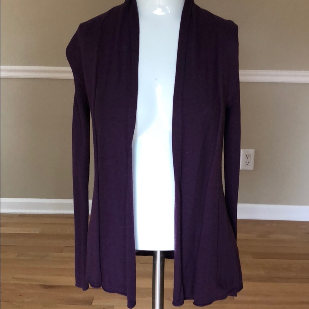 Express xs plum cardigan